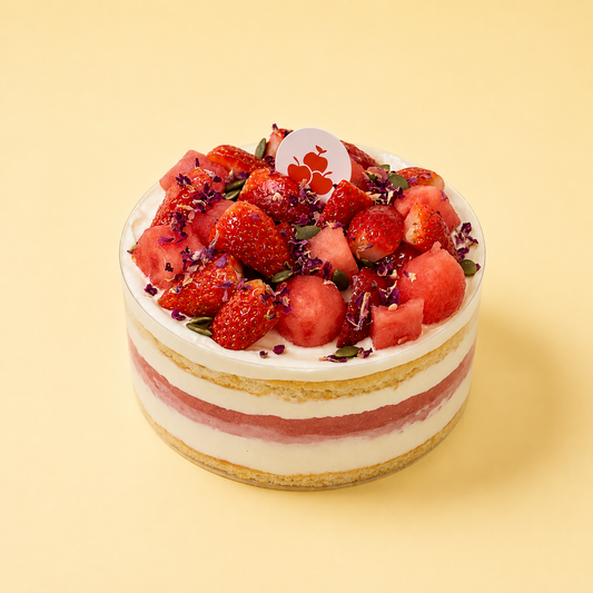 Watermelon Strawberry Cake