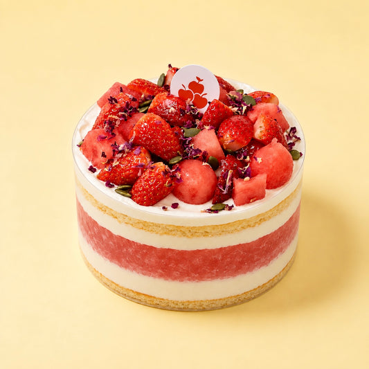 Watermelon Strawberry Cake
