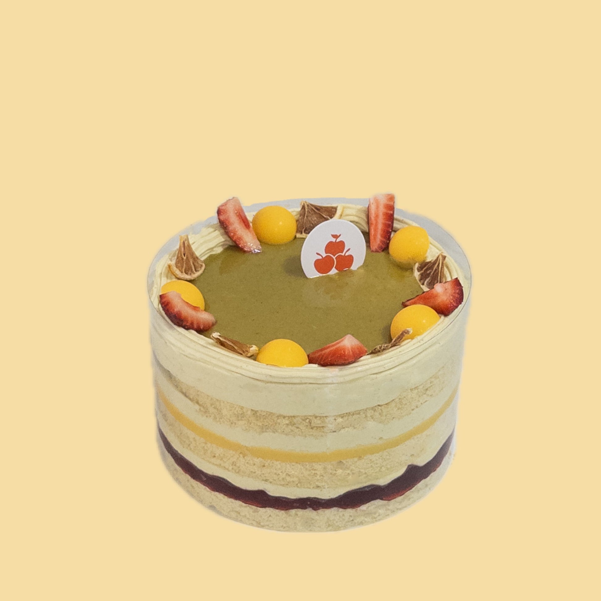 Pistachio Lemon Berry Cake