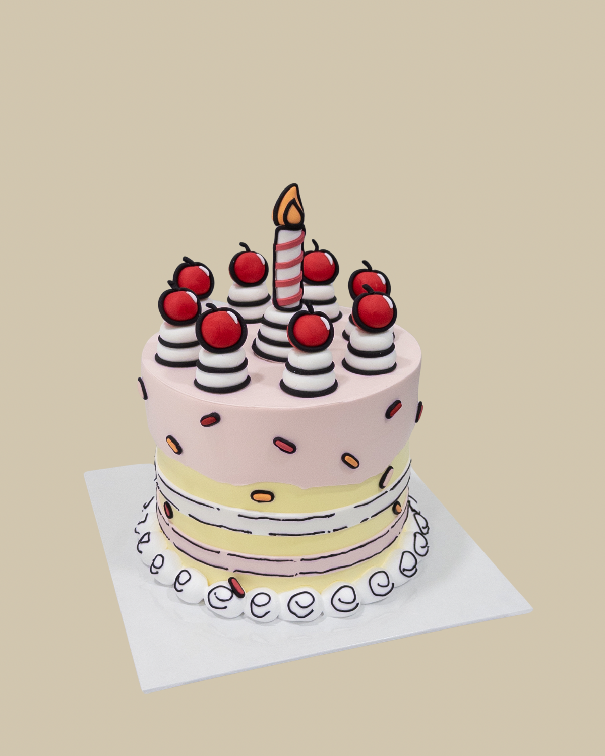 3D Drawing Cake