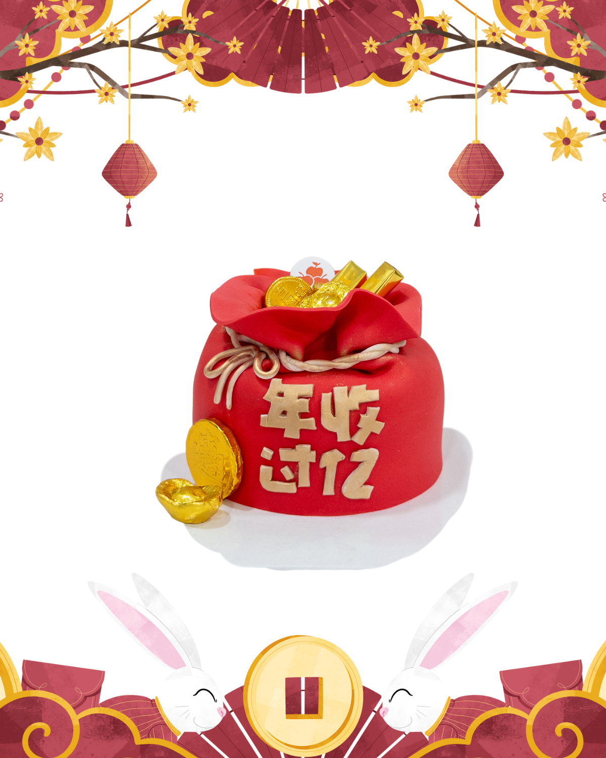 [CNY] Lucky Money Bucket Bag Cake