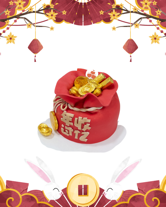 [CNY] Lucky Money Bucket Bag Cake